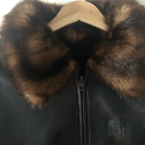 Wilsons Leather Reversible Jacket with Faux Fur XL - Picture 2 of 5